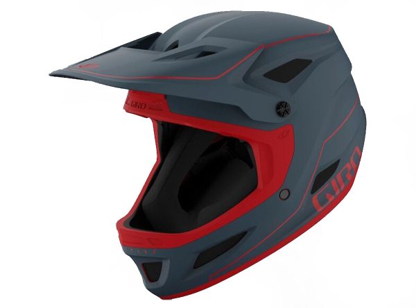 Giro Disciple MIPS Full Face Helmet - Matt Portaro Gray-Red For Sale - Image 2